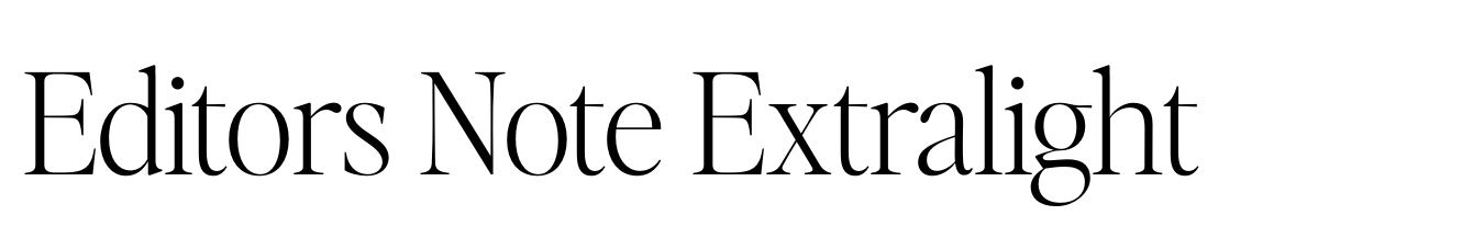 Editors Note Extralight